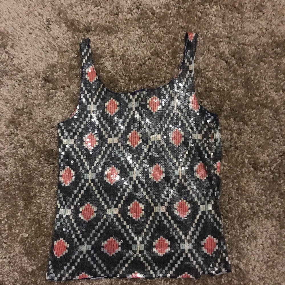 Tory Burch sequin tank top
